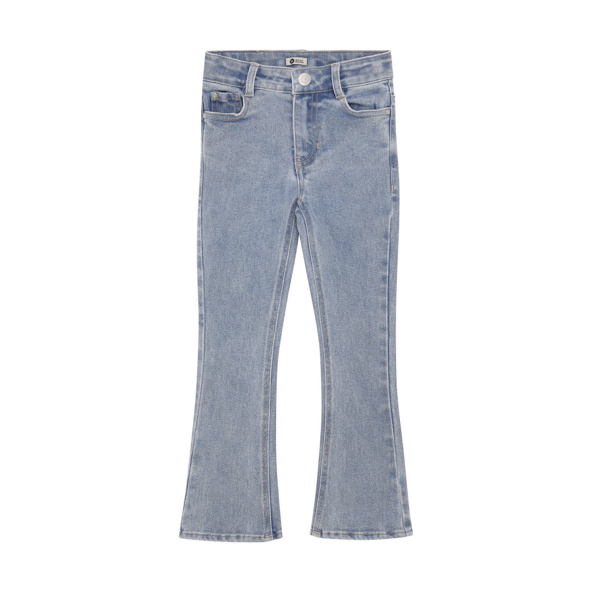 Daily7 winter flare jeansbroek meisjes - blauw - sterren