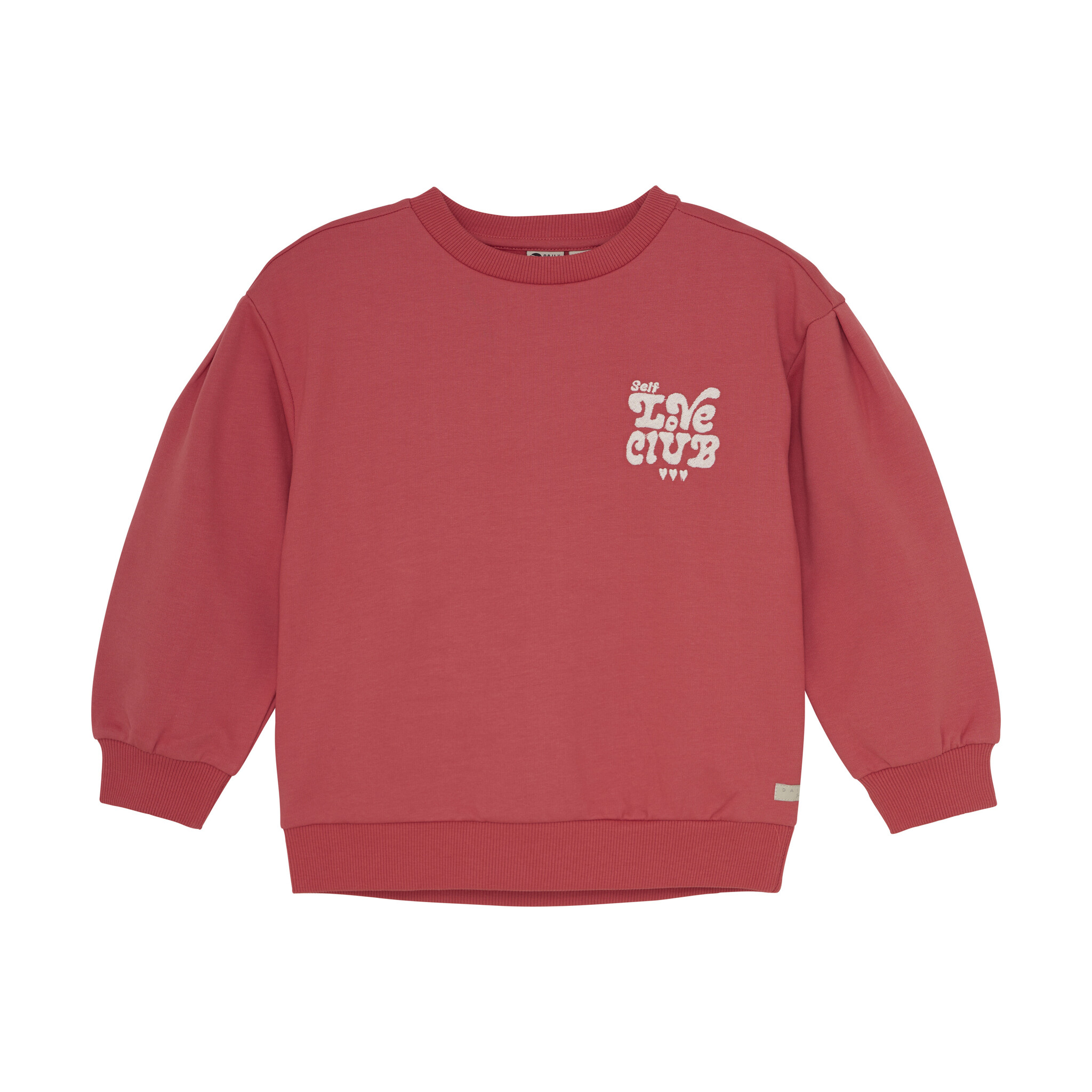 Daily7 winter sweater meisjes - rood - brushed print