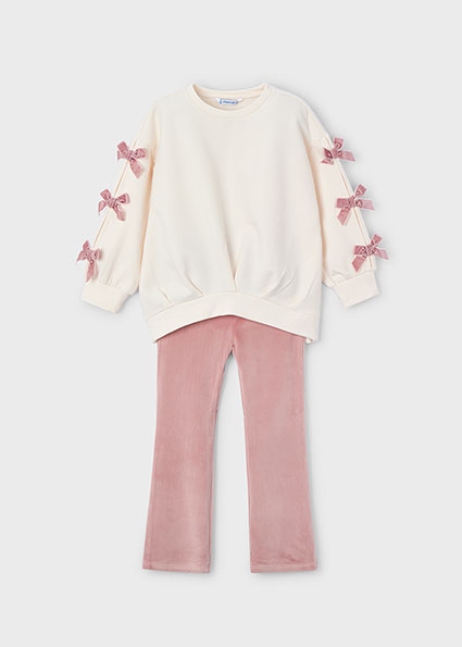 Mayoral winter sweater en legging set meisjes - roze