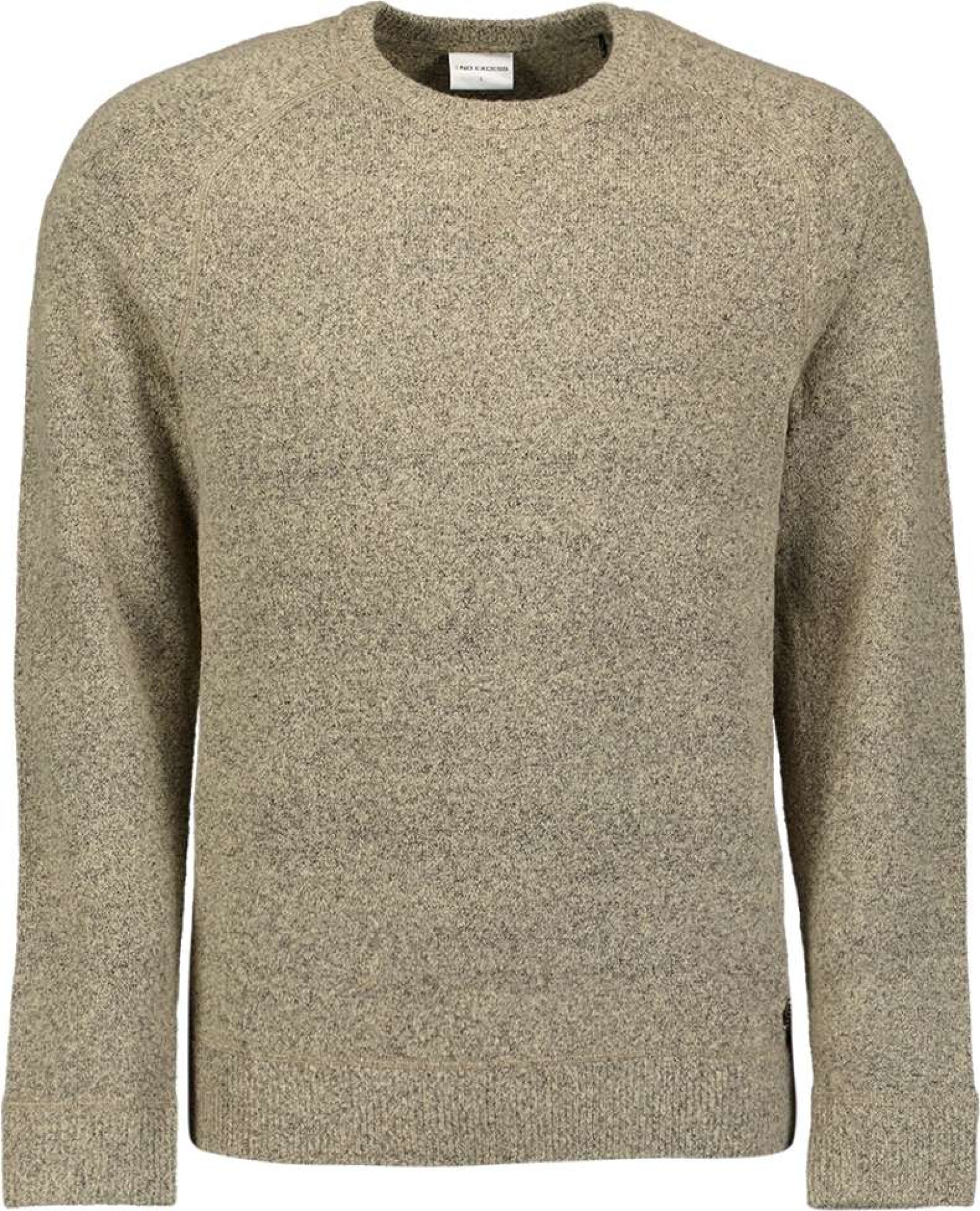 No Excess Pullover crewneck soft wool blend sand