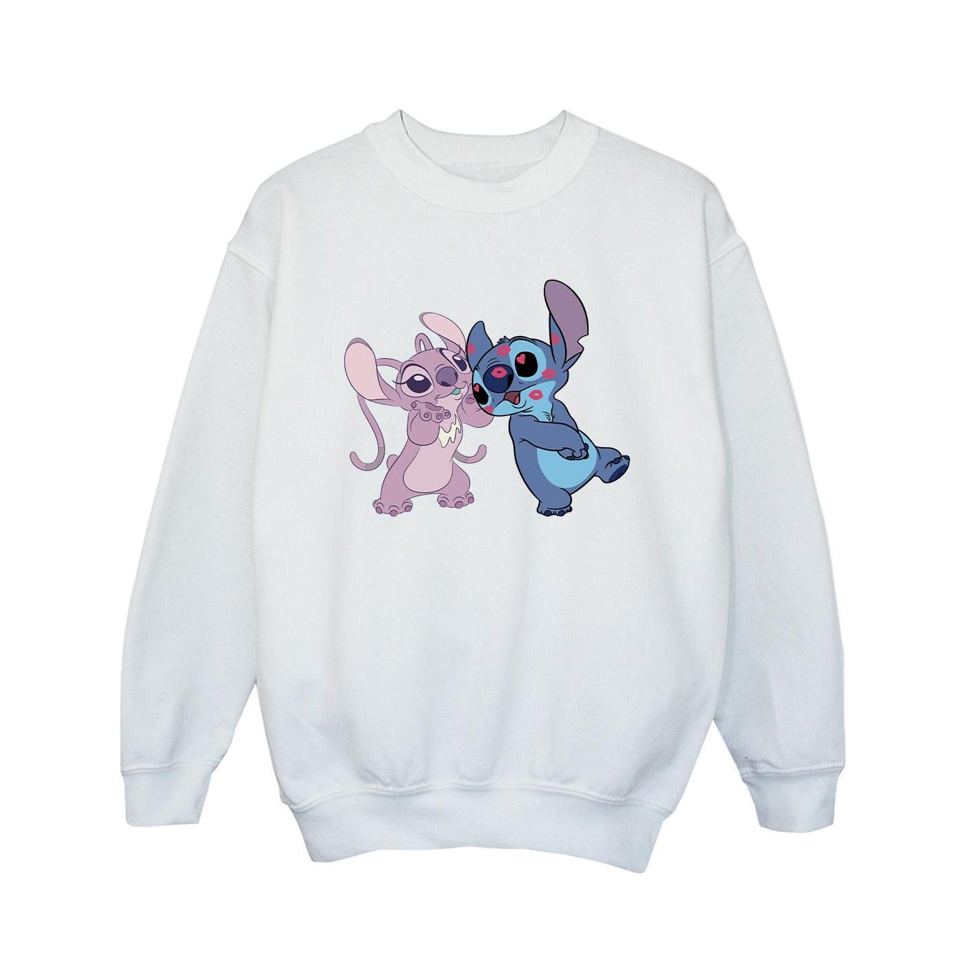 Disney Lilo & Stitch Kisses-sweatshirt voor meisjes 3-4 Years wit