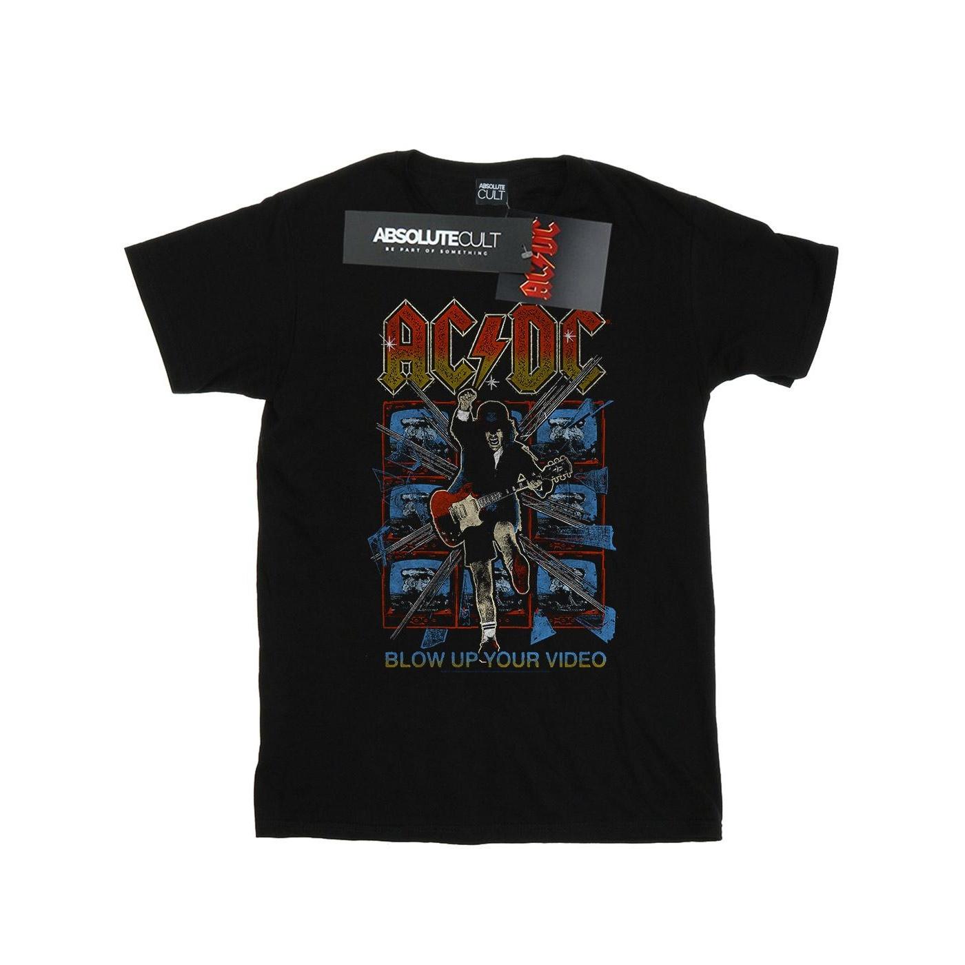 AC/DC jongens blazen je video-T-shirt op 9-11 Years zwart