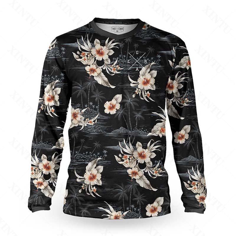 ETST0012 Loose riders Men Technical Jersey Longsleeve Motorcycle DH Cross country tracksuit BMX MTB Mountain bike endurance race shirt L
