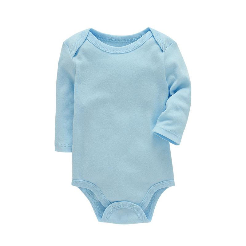 Lawadka 3-24M Vier seizoenen katoenen bodysuit voor pasgeborenen lange mouwen baby meisjes jongens kleding jumpsuit effen baby rompers 12M