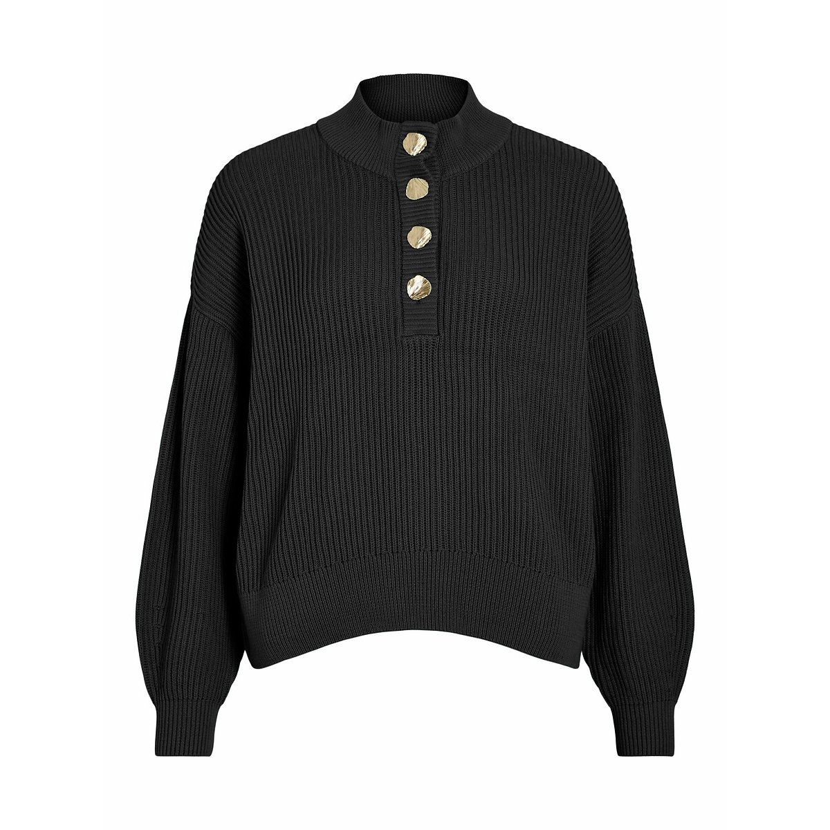 Vila Trui met staande kraag VICHING CREW NECK L/S KNIT TOP - NOOS