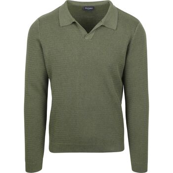 Suitable Sweater  Trui Riva Structure Melange Groen