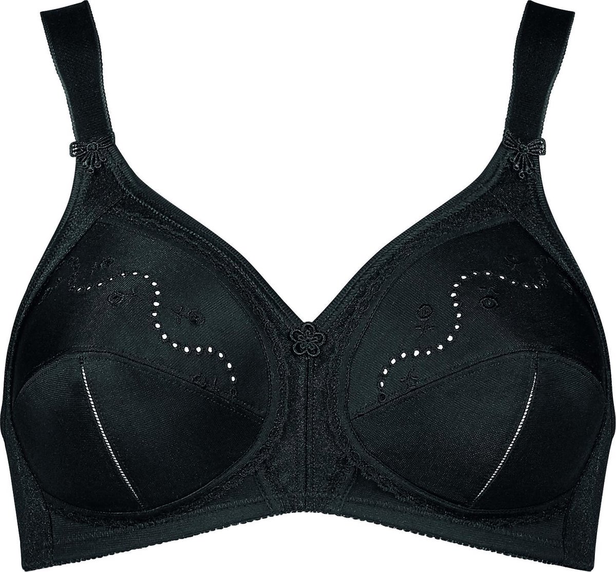 Triumph Bh zonder beugels Doreen + Cotton 01 N Klassieker met gaatjesborduurwerk (1-delig)