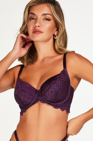 Hunkemöller Niet-voorgevormde beugel bh Sienna Paars