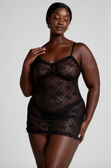 Hunkemöller Slipdress all over lace Darcy Zwart