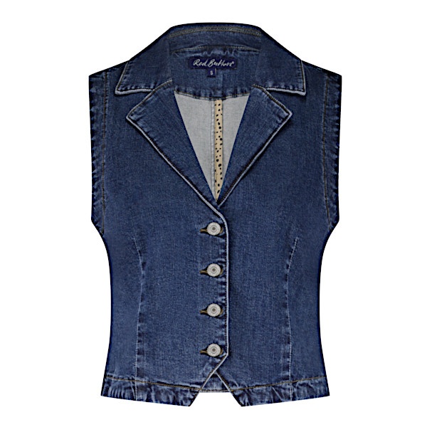 Red Button Gilet srb4689 waistcoat dark stone used