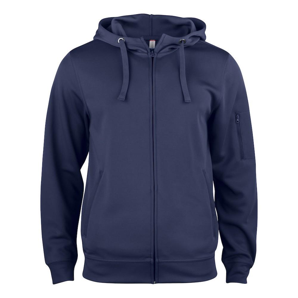 Pertemba FR - Apparel Clique Basic Active-hoodie met volledige ritssluiting voor heren XL marineblauwe kleur