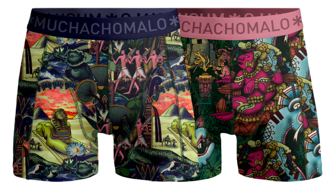 Muchachomalo Boys 2-pack boxer shorts ancient civilizations