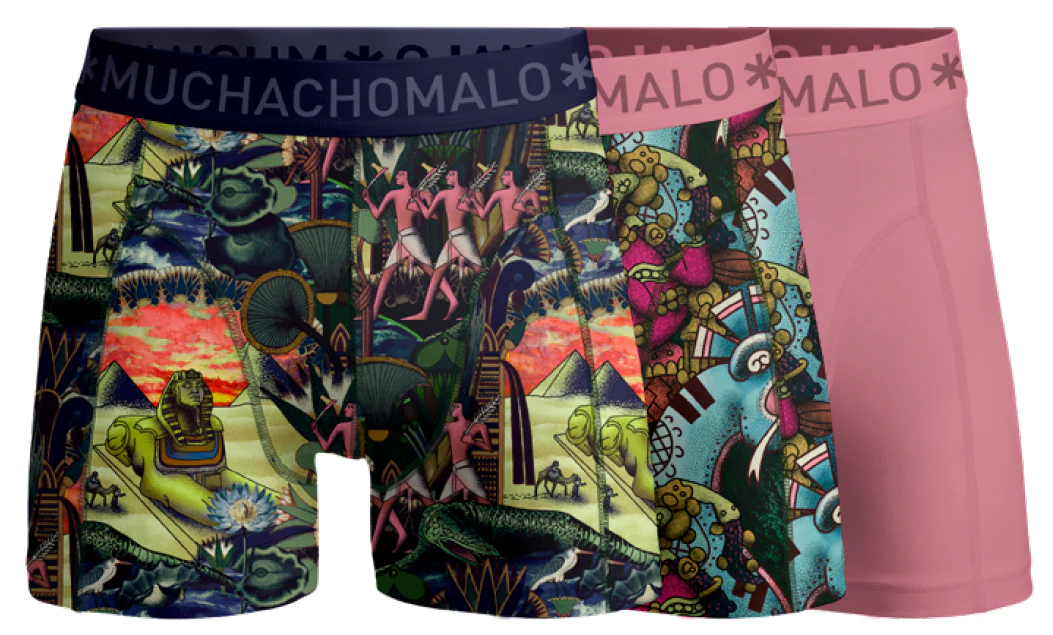Muchachomalo Boys 3-pack boxer shorts ancient civilizations