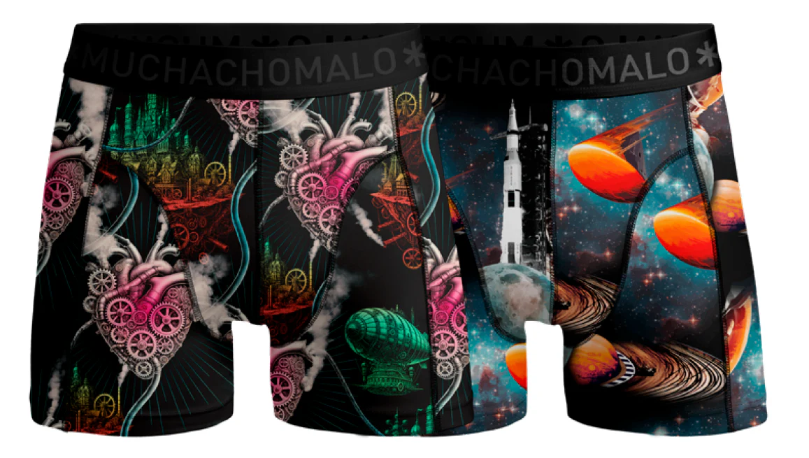 Muchachomalo Boys 2-pack boxer shorts modern age