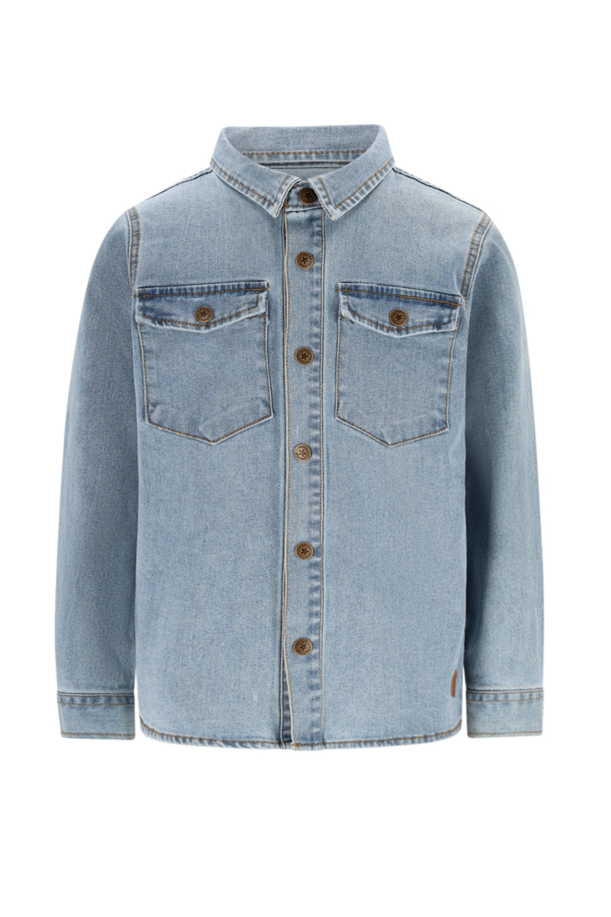Like Flo winter denim blouse jongens - blauw - Charlies