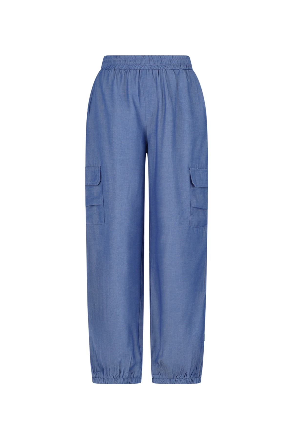 Like Flo winter parachute broek meisjes teens - blauw - Flevy - elastiek