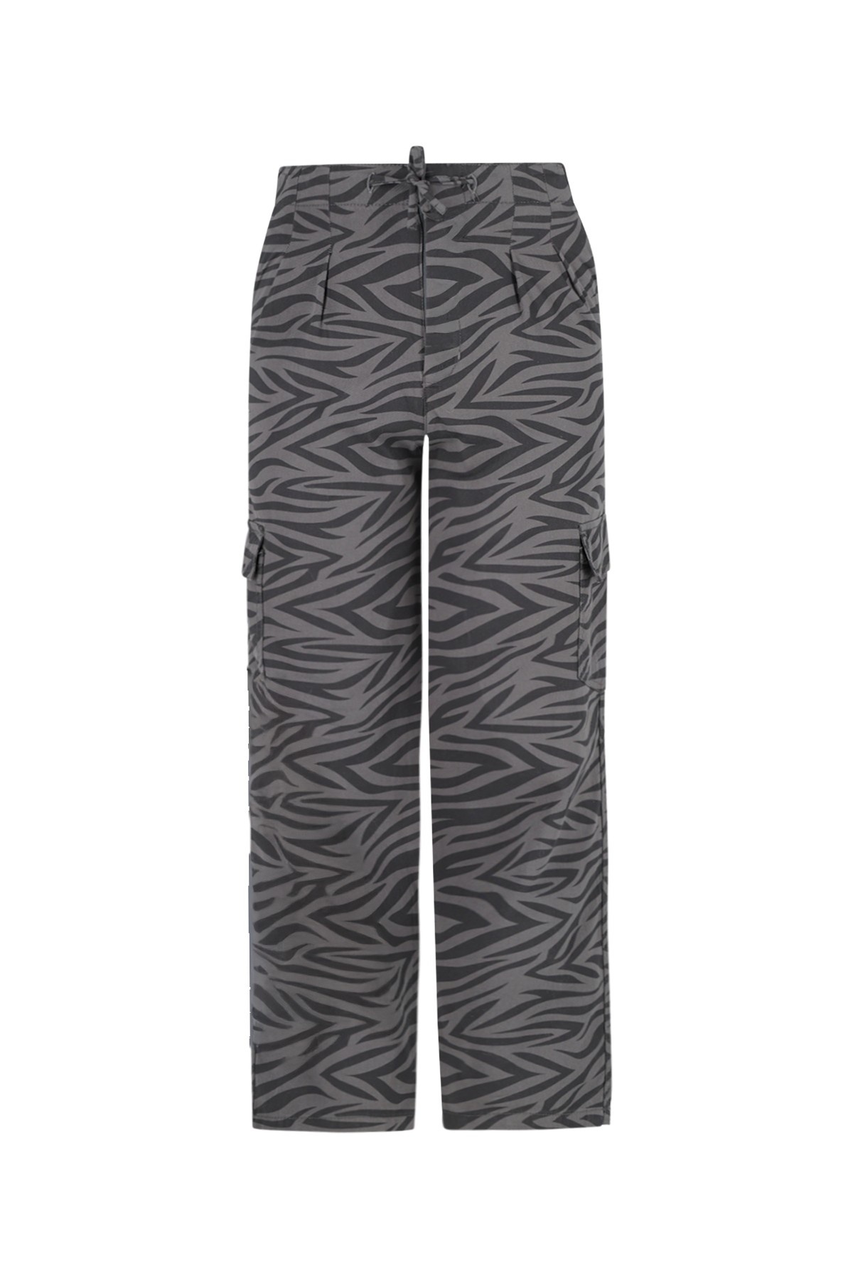 Like Flo winter twill broek meisjes teens - grijs - Fiene - zijzakken