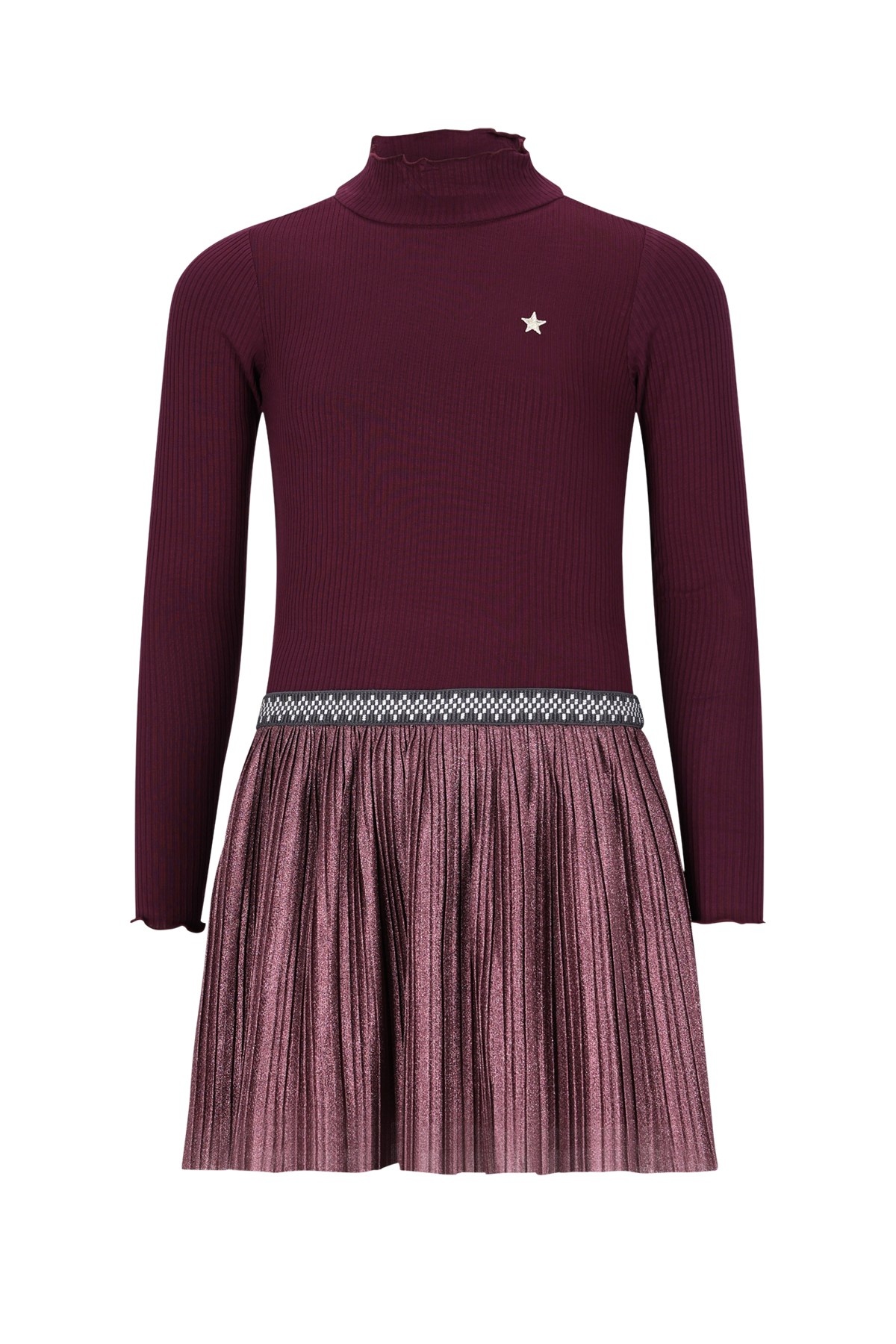 Like Flo winter jurk meisjes - rood - Miley - glitter rok