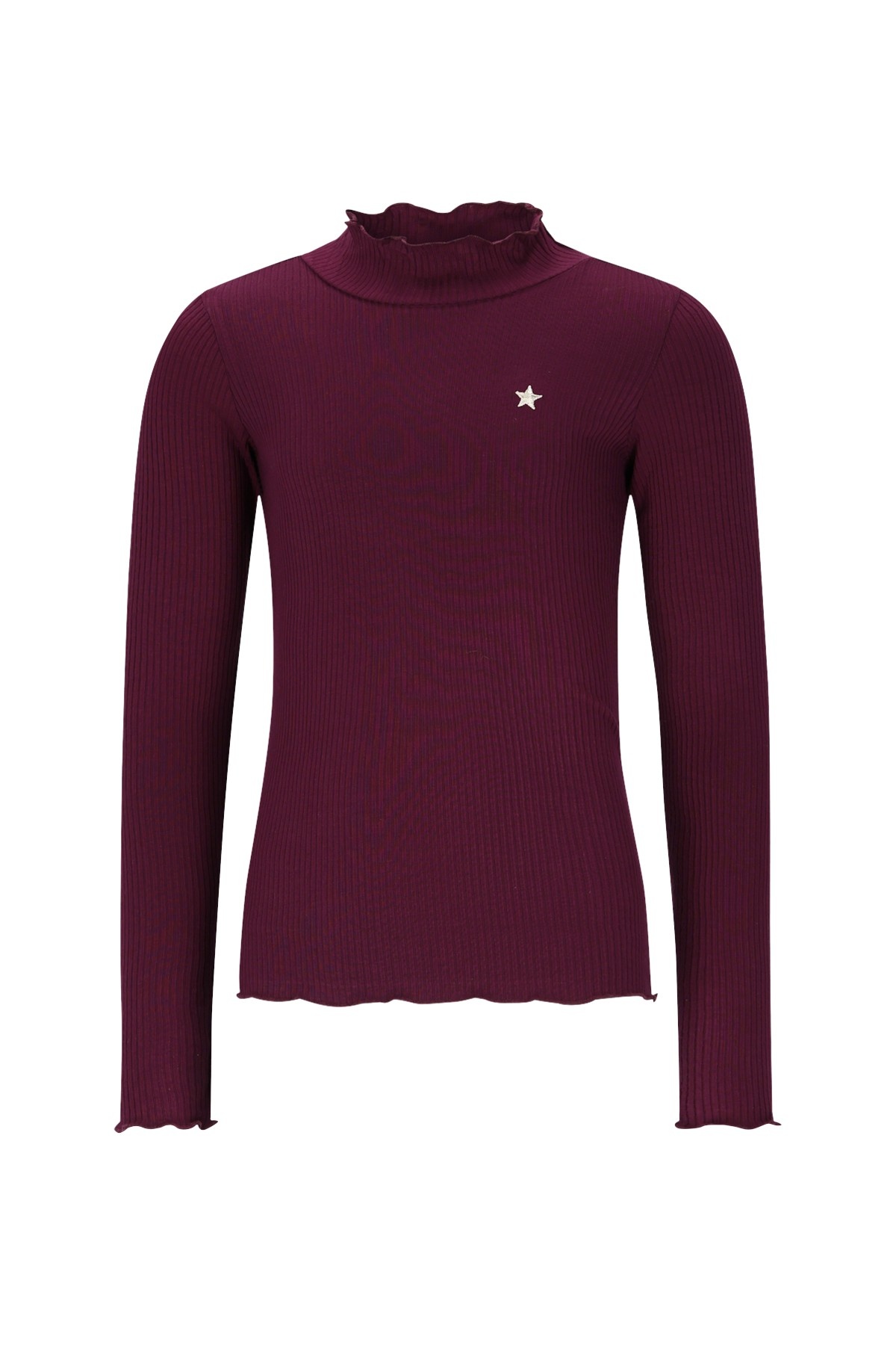 Like Flo winter t-shirt meisjes - rood - Eef - rib - col