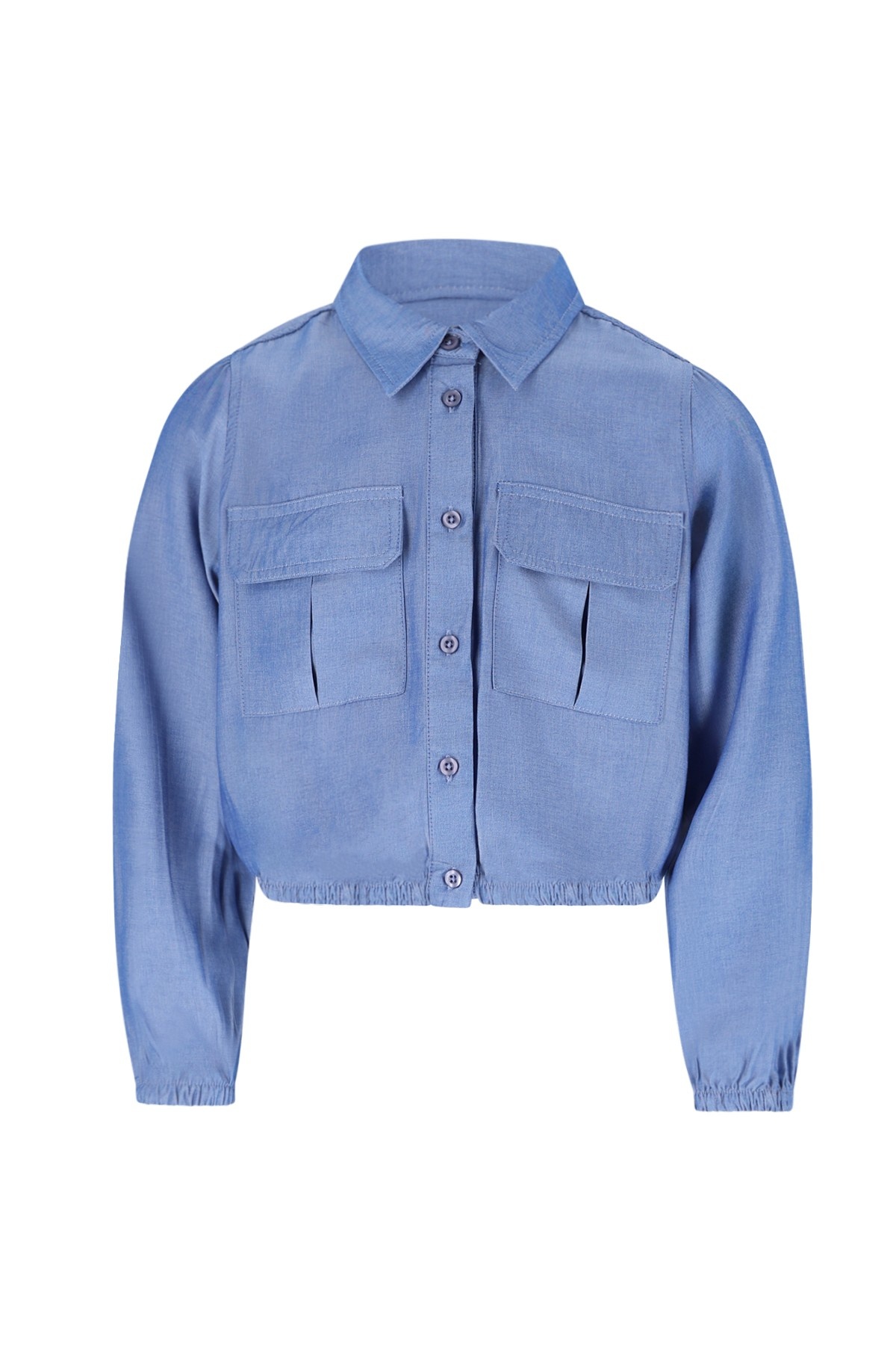 Like Flo winter blouse meisjes teens - blauw - Candy - grote zakken