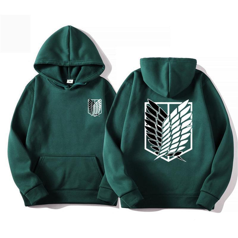 Wish Today Attack on Titan Mikasa Survey Corps Hoodie - Cross-Border 2D Spot Jacket - Trendy Stijl L