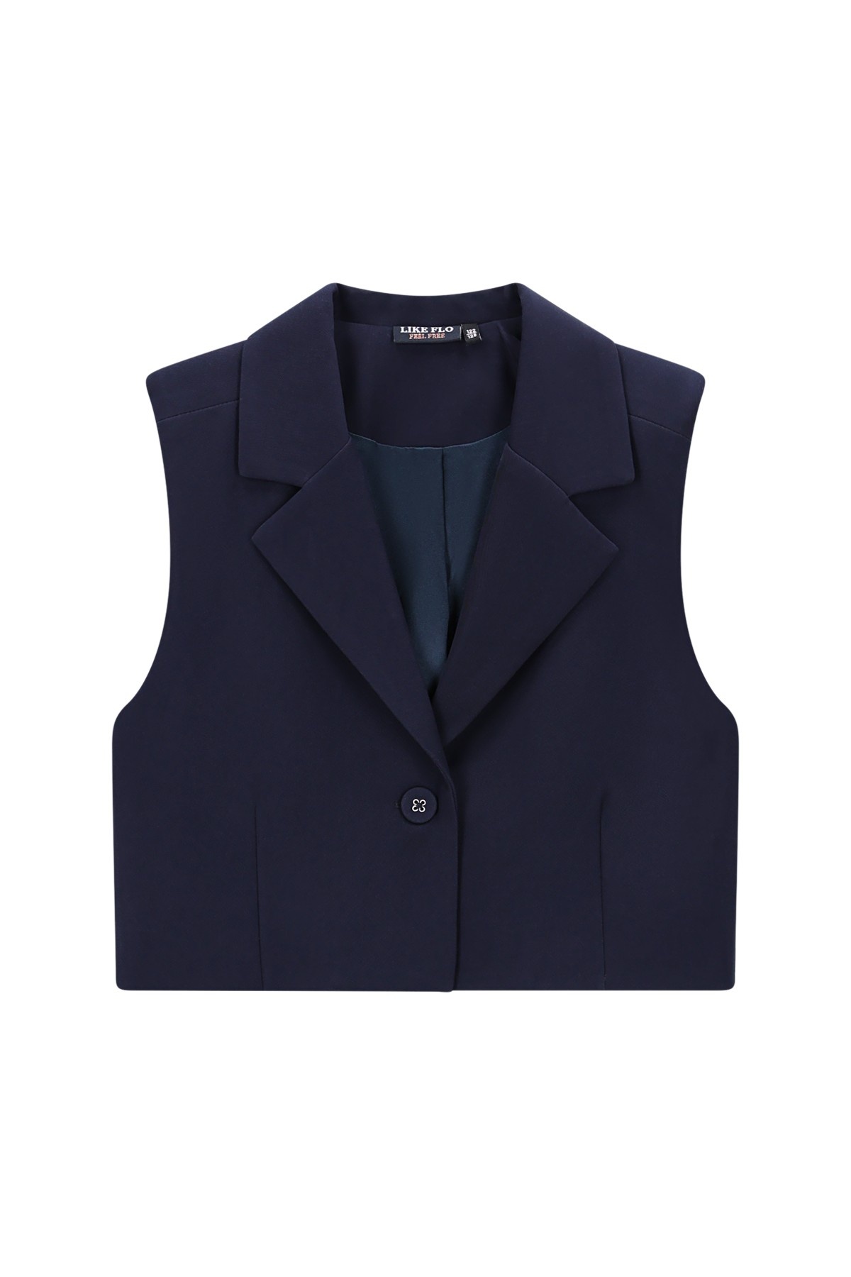 Like Flo winter gilet meisjes - navy blauw - Demi