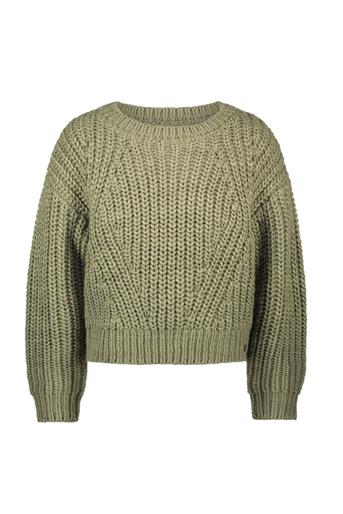 Like Flo winter sweater meisjes - groen - Djuna - gebreid