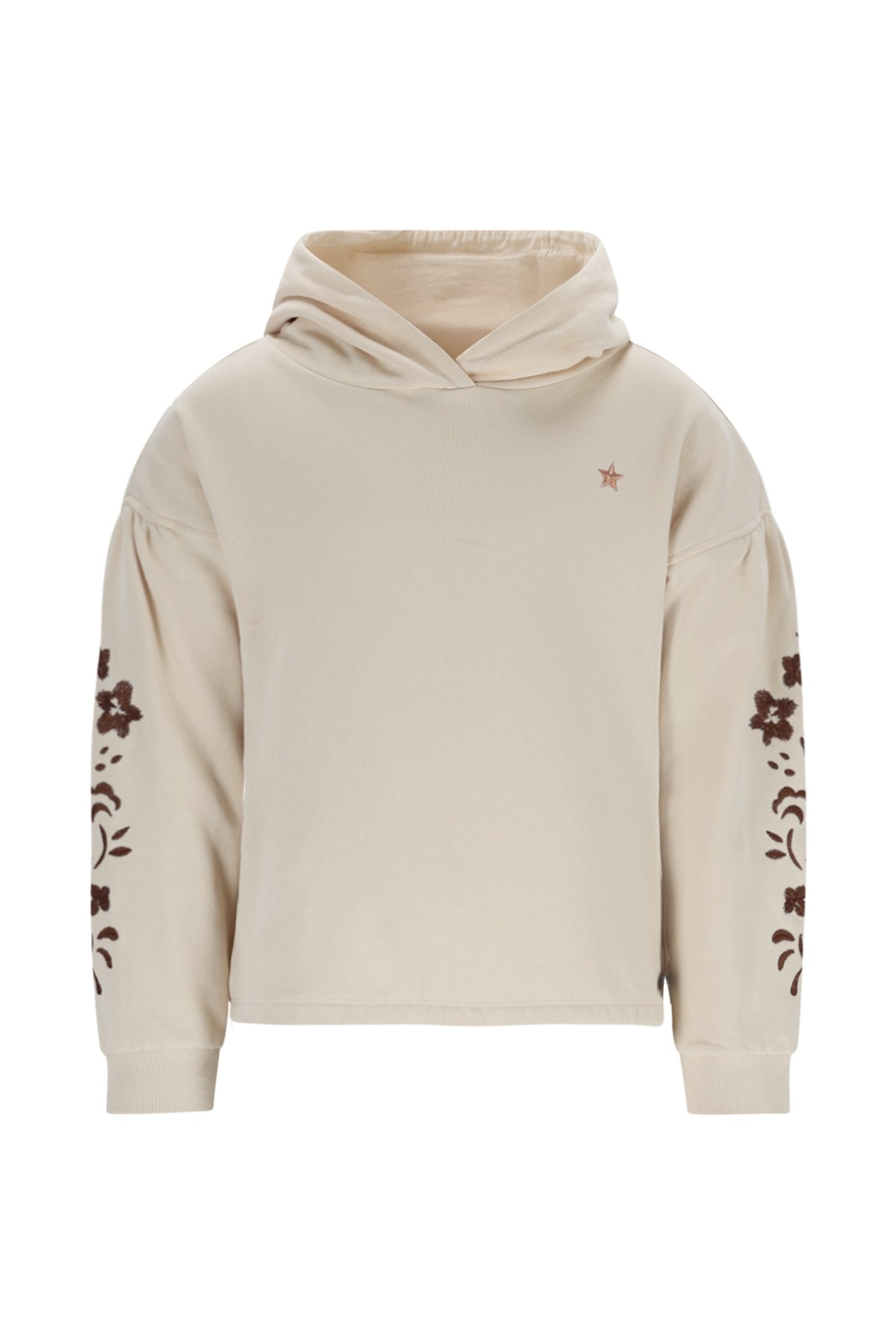 Like Flo winter sweater meisjes - beige - Dyla - capuchon