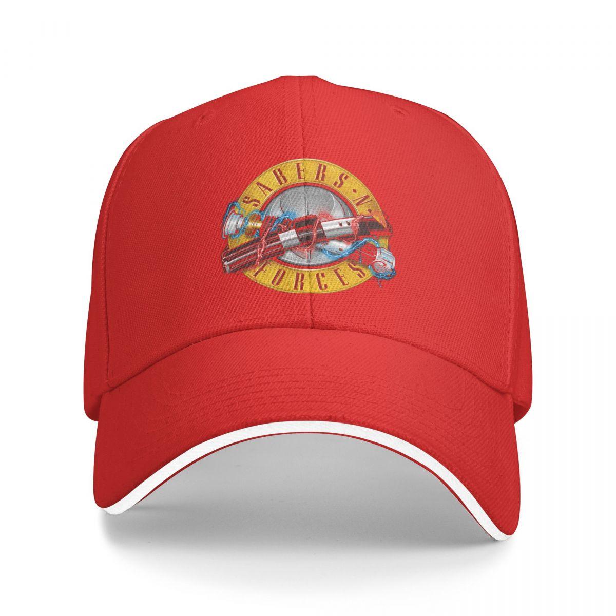WHITE NOVA Guns N Roses Lightsaber Baseball Cap Accessoires Mode Rock Band Outfits Unisex Vrouwen Outdoor Running Golf Hoed Verstelbare pasvorm One Size
