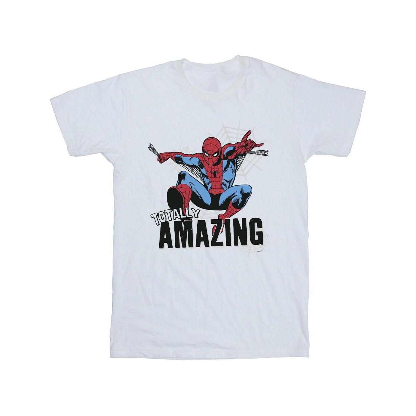 Marvel Boys Spider-Man geweldig T-shirt 3-4 Years wit