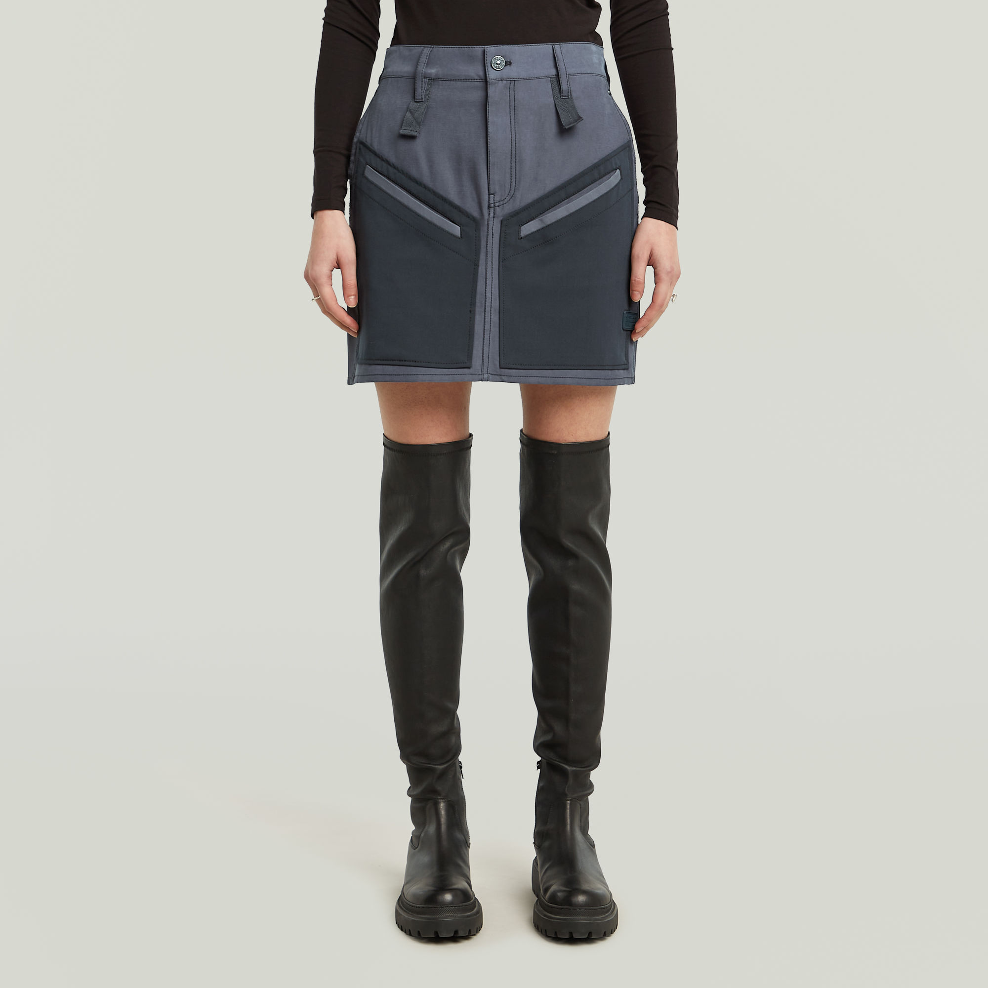 G-Star RAW Viktoria Tone On Tone Rok - Donkerblauw - Dames
