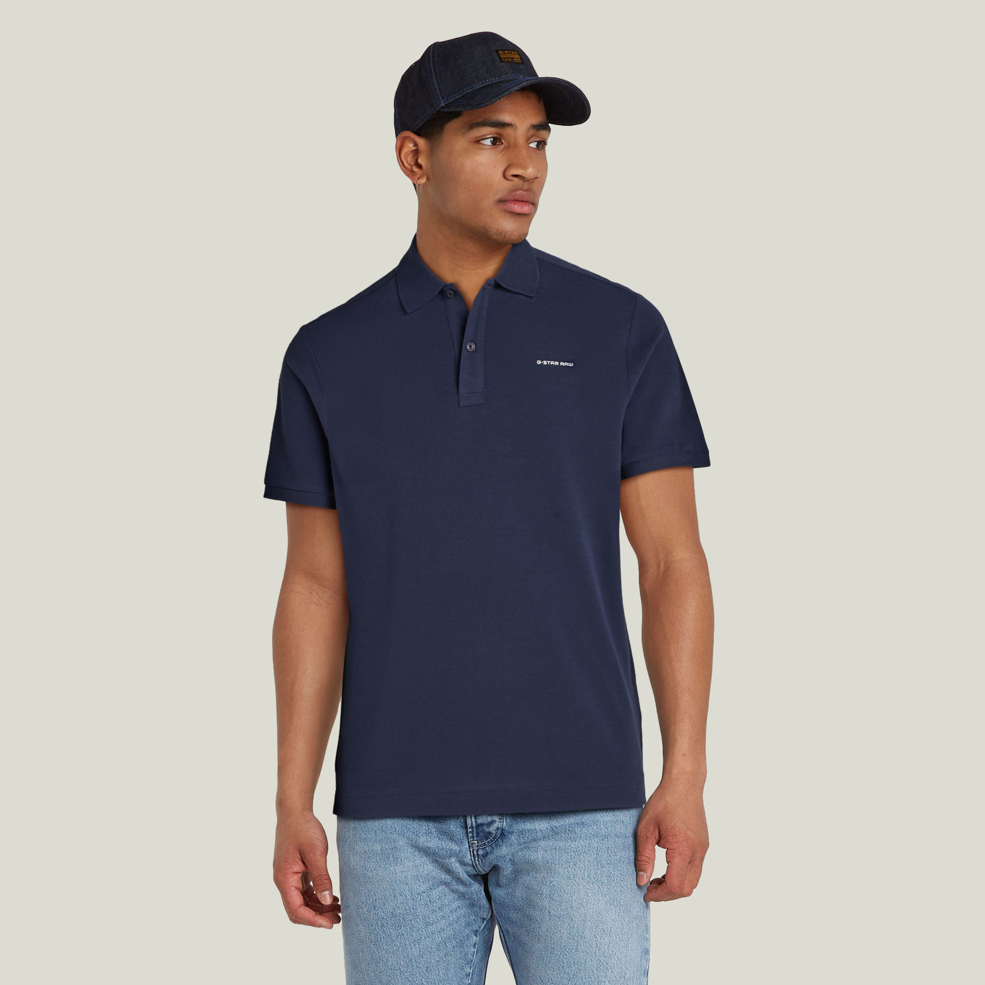 G-Star RAW Oluv Slim Polo - Donkerblauw - Heren