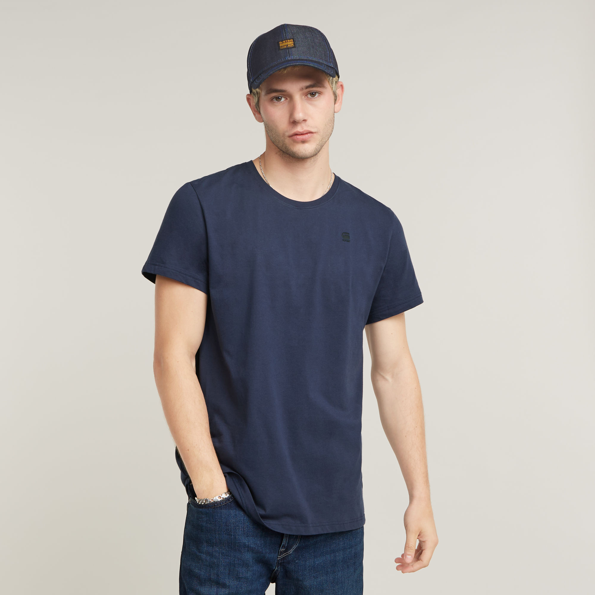 G-Star RAW Base-S T-Shirt - Donkerblauw - Heren