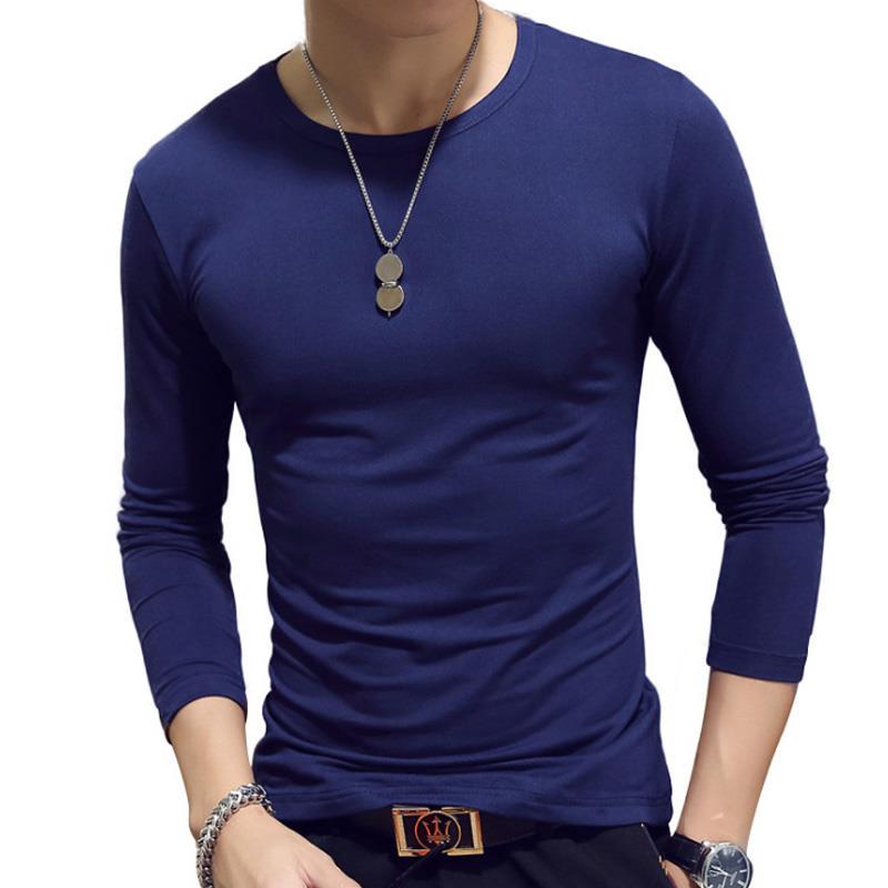Ztiansd11 1PC Fashion Casual Slim Fit Lente- en Zomer-T-shirt met lange mouwen 3XL