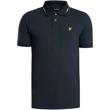 Lyle & Scott Polo Shirt Korte Mouw Lyle & Scott Poloshirt met gestreept uiteinde