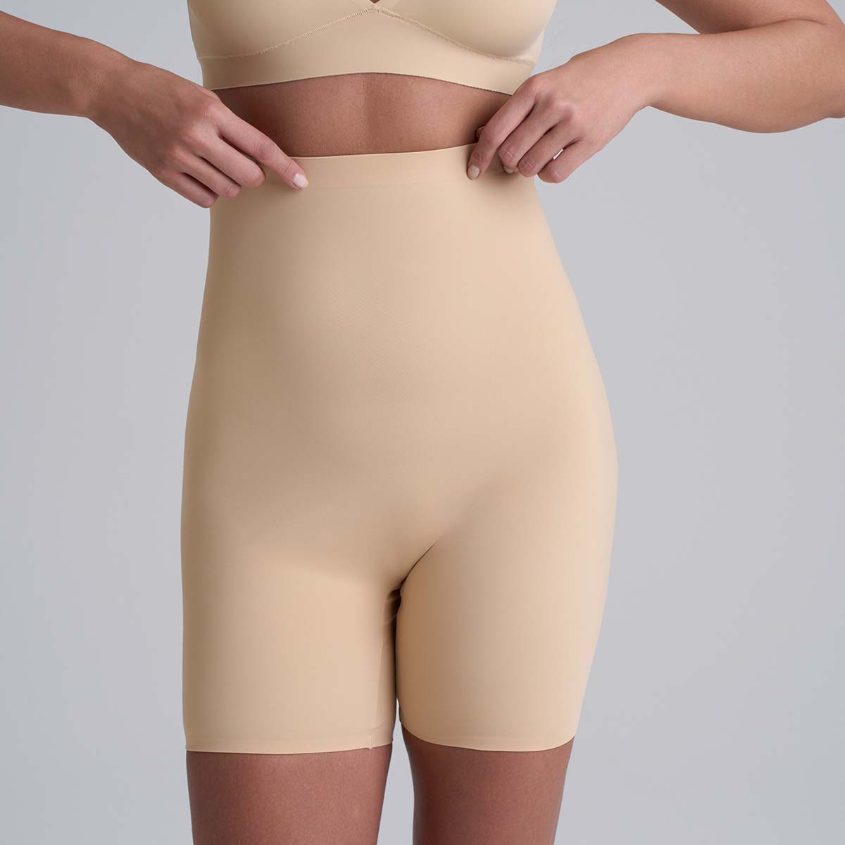 Bye Bra Invisible High Waist korte broek, beige