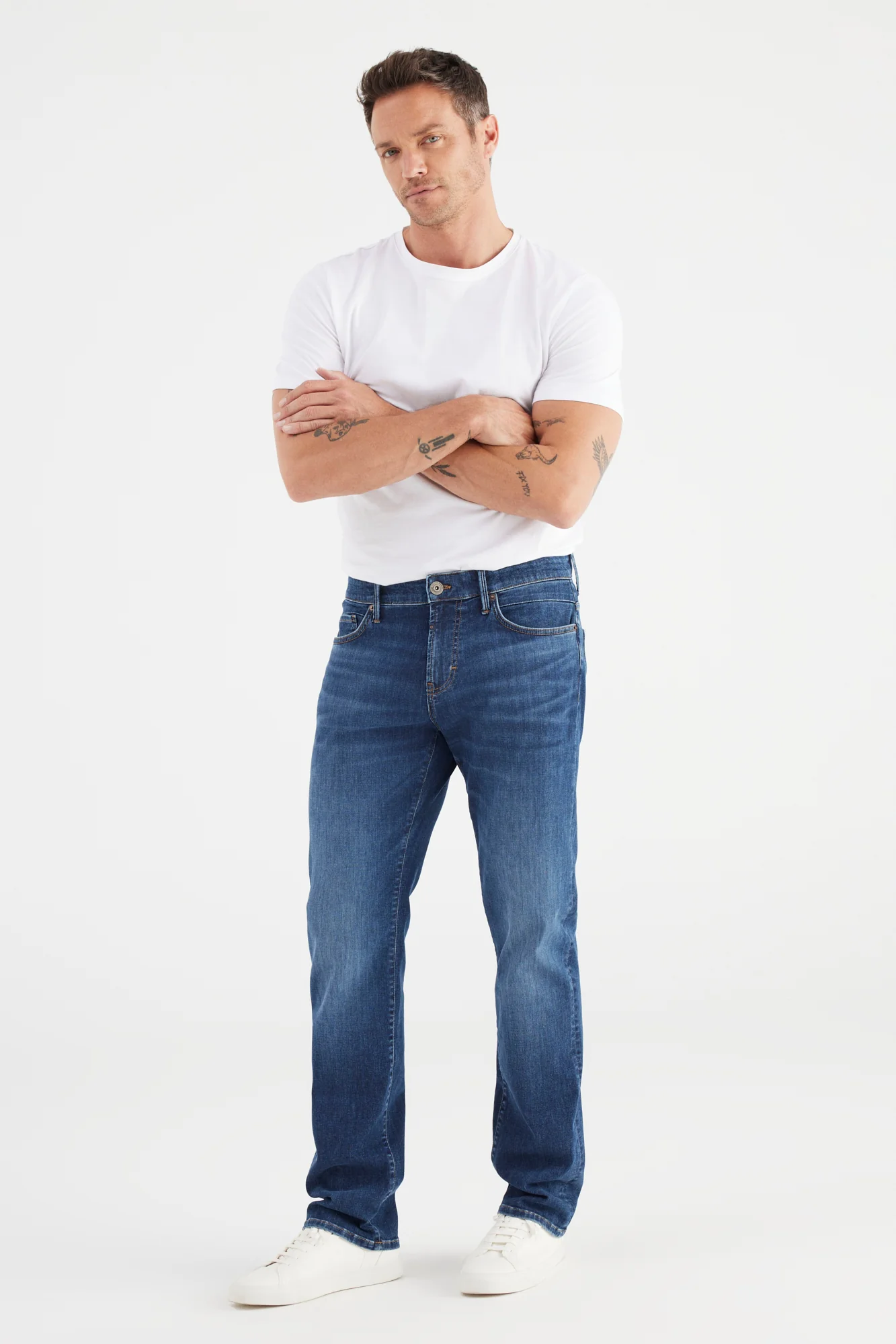 Cup of Joe Lance heren straight-fit jeans space blue