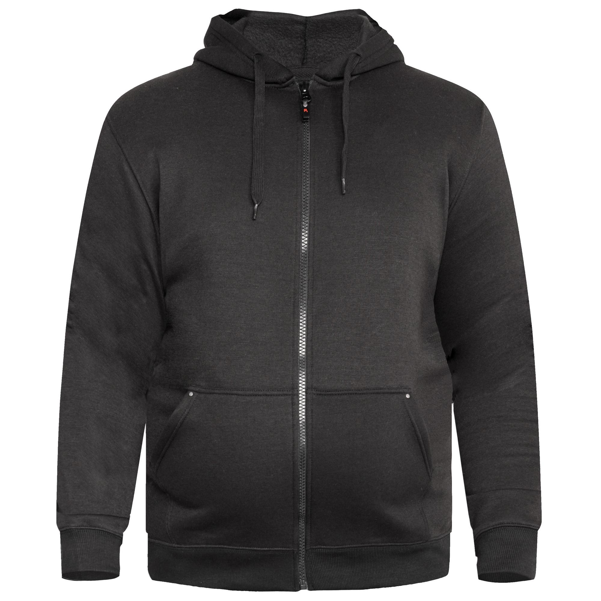 Duke Mens D555 Rockford Cantor Heavyweight Kingsize Full Zip Hoodie 3XL zwart