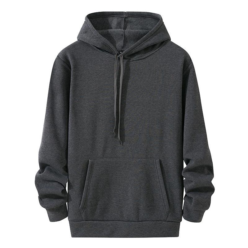 Man world-1 Heren effen kleuren hoodies met lange mouwen, casual sweatshirts, capuchon, hardloopsport, trui met capuchon M
