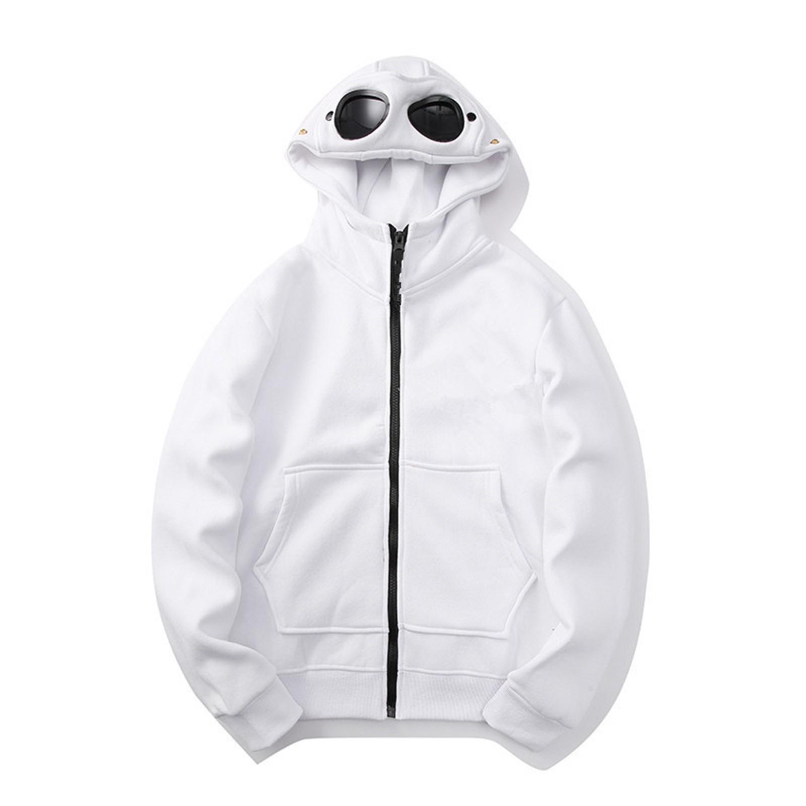 BeautifulJoy Men's And Women's Sweatshirts Fashion Casual Sweatshirt Loose Zipper Cardigan Long Sleeve Hooded Jacket XXL