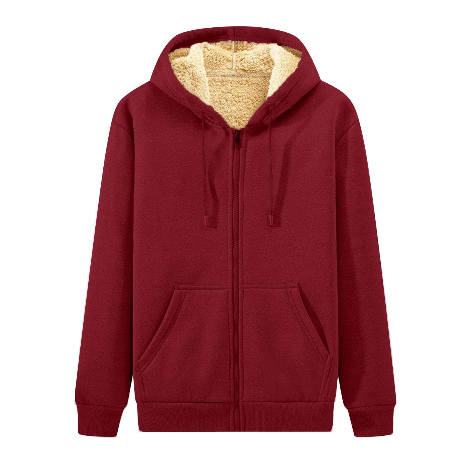 Jiangnan A Ritspullover voor heren, sweatshirt met lange mouwen en capuchon, tops, blouse XXL rood