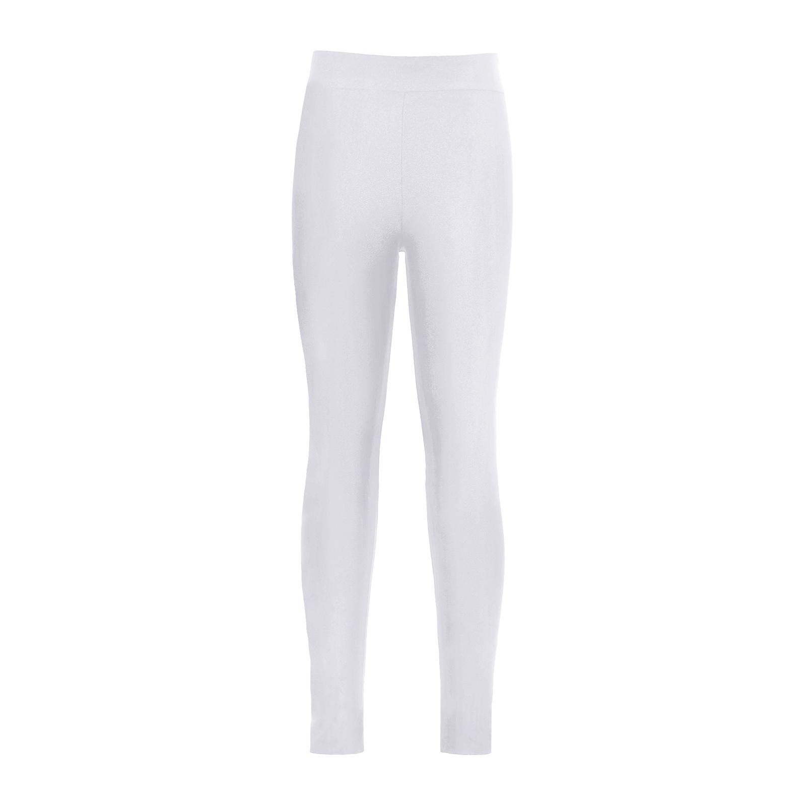 Inlzdz Kinderen Meisjes Rekbare Elastische Tailleband Lange Leggings Zachte Sportbroek voor Schaatsen Casual Atletiek Training 7-8 Years