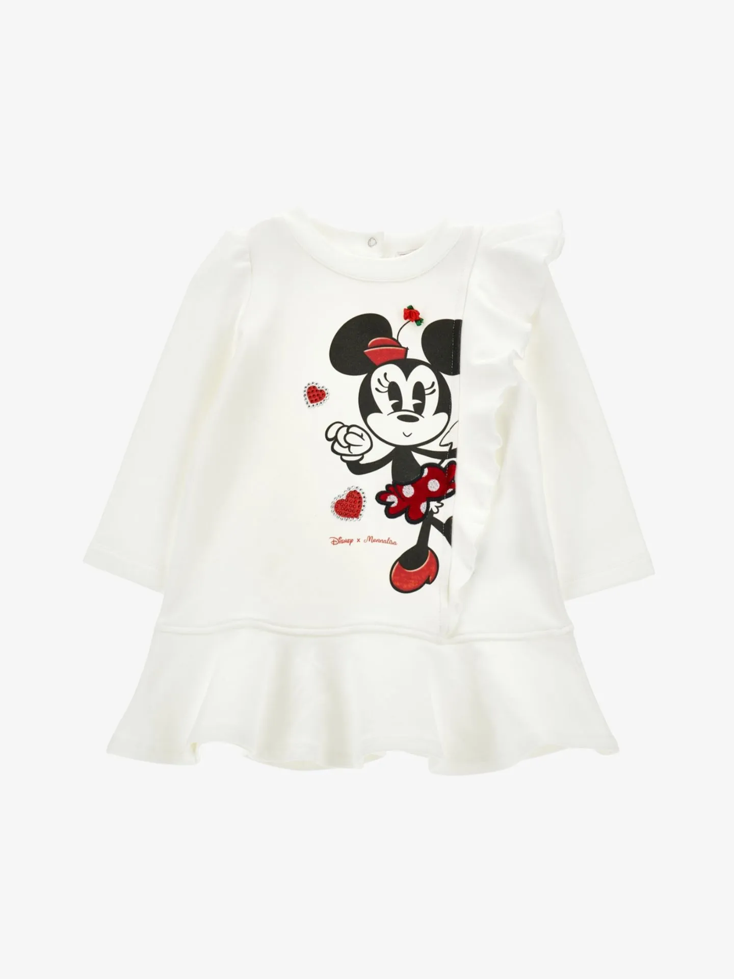 Monnalisa Meisjes baby jurk sweatdress minnie