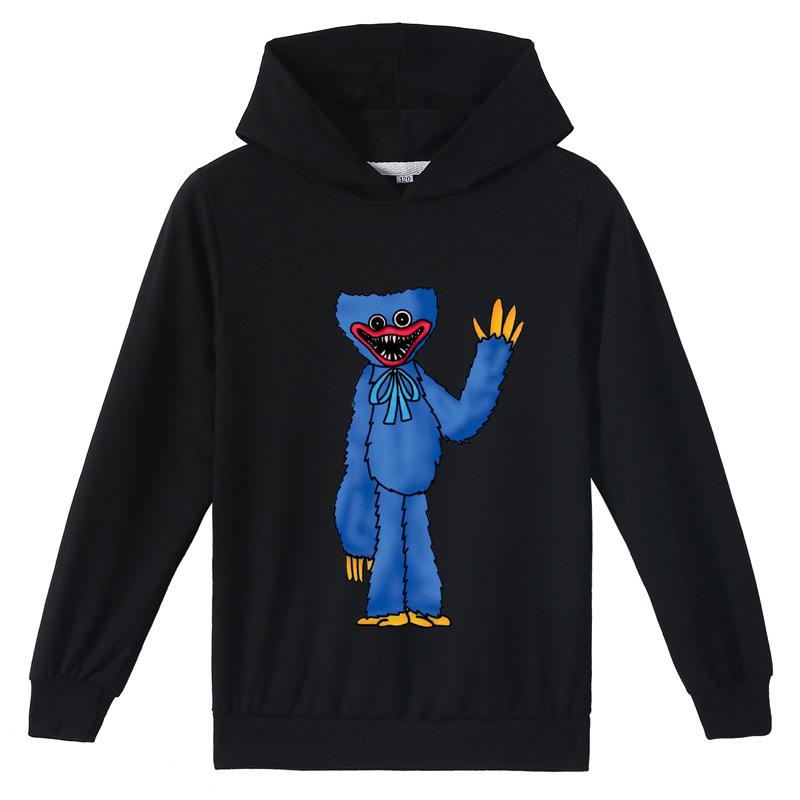 Memory Q 3D-hoodie voor kinderen Huggy Wuggy trui Poppy Playtime kindertrui 170cm