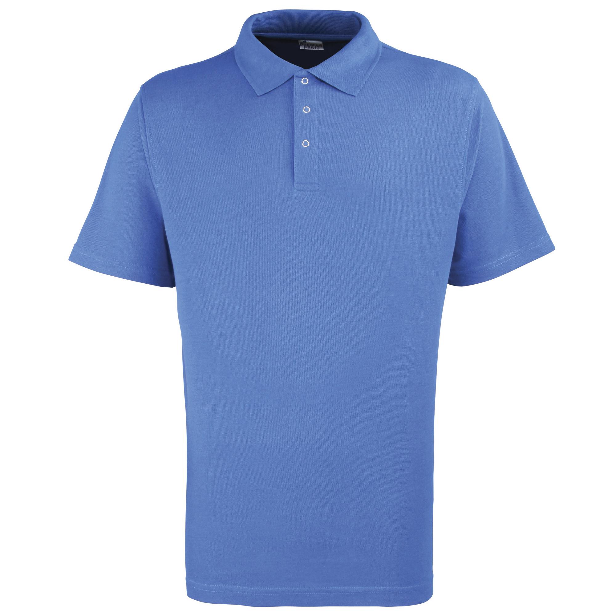 Premier zwaargewicht effen piqué poloshirt met studs voor heren S