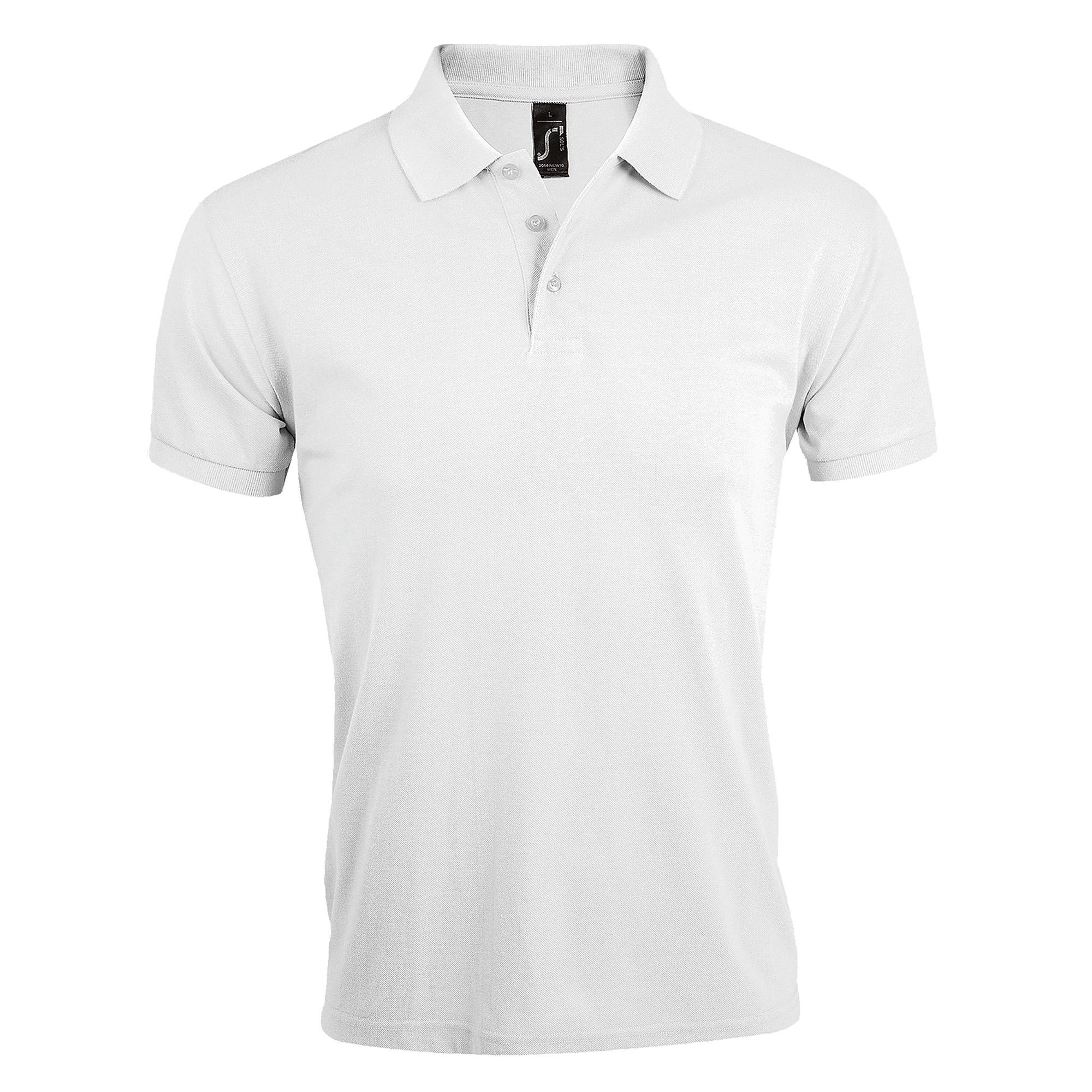 SOLS Heren Prime Pique effen poloshirt met korte mouwen S