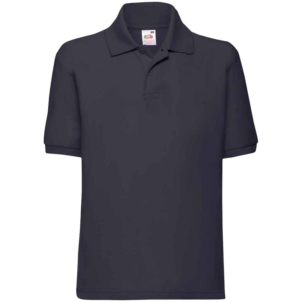 Fruit Of The Loom kinder/kind poly/katoen piqué poloshirt 14-15