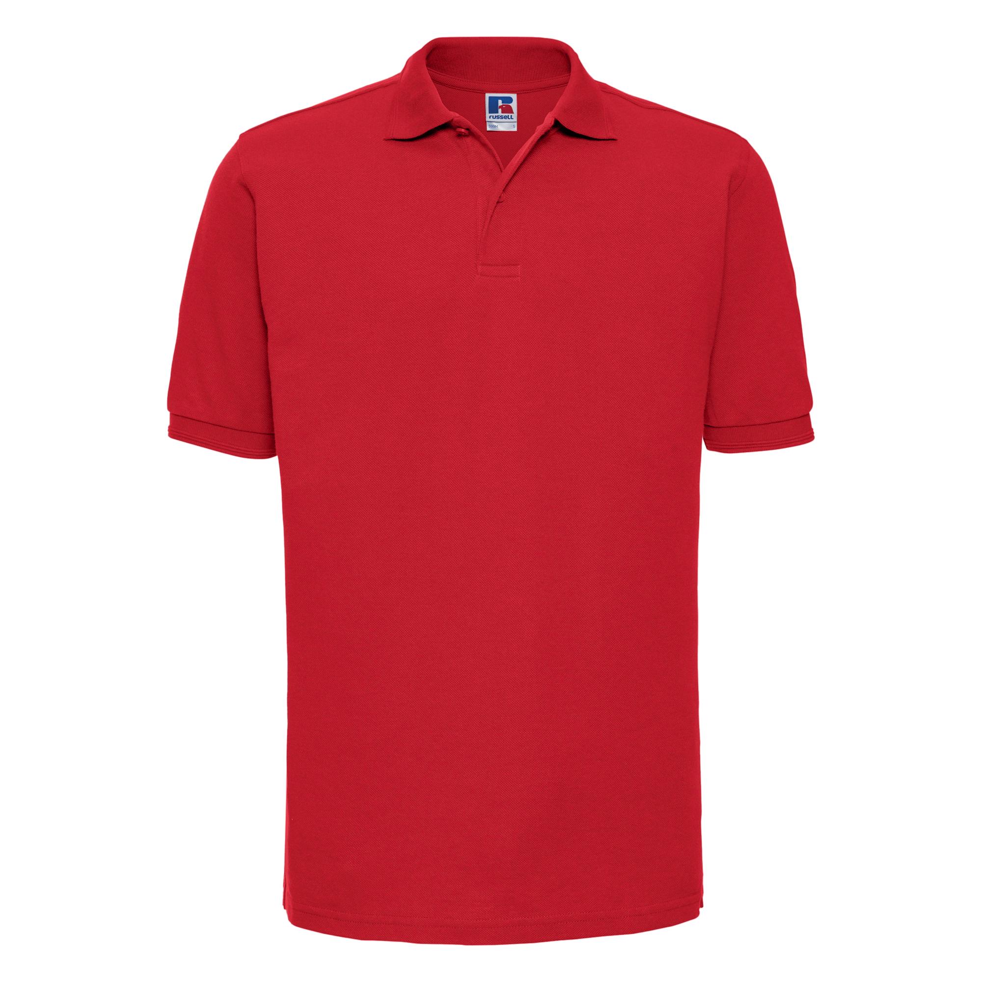 Russell Heren poloshirt met rimpelkraag en manchet met korte mouwen 2XL