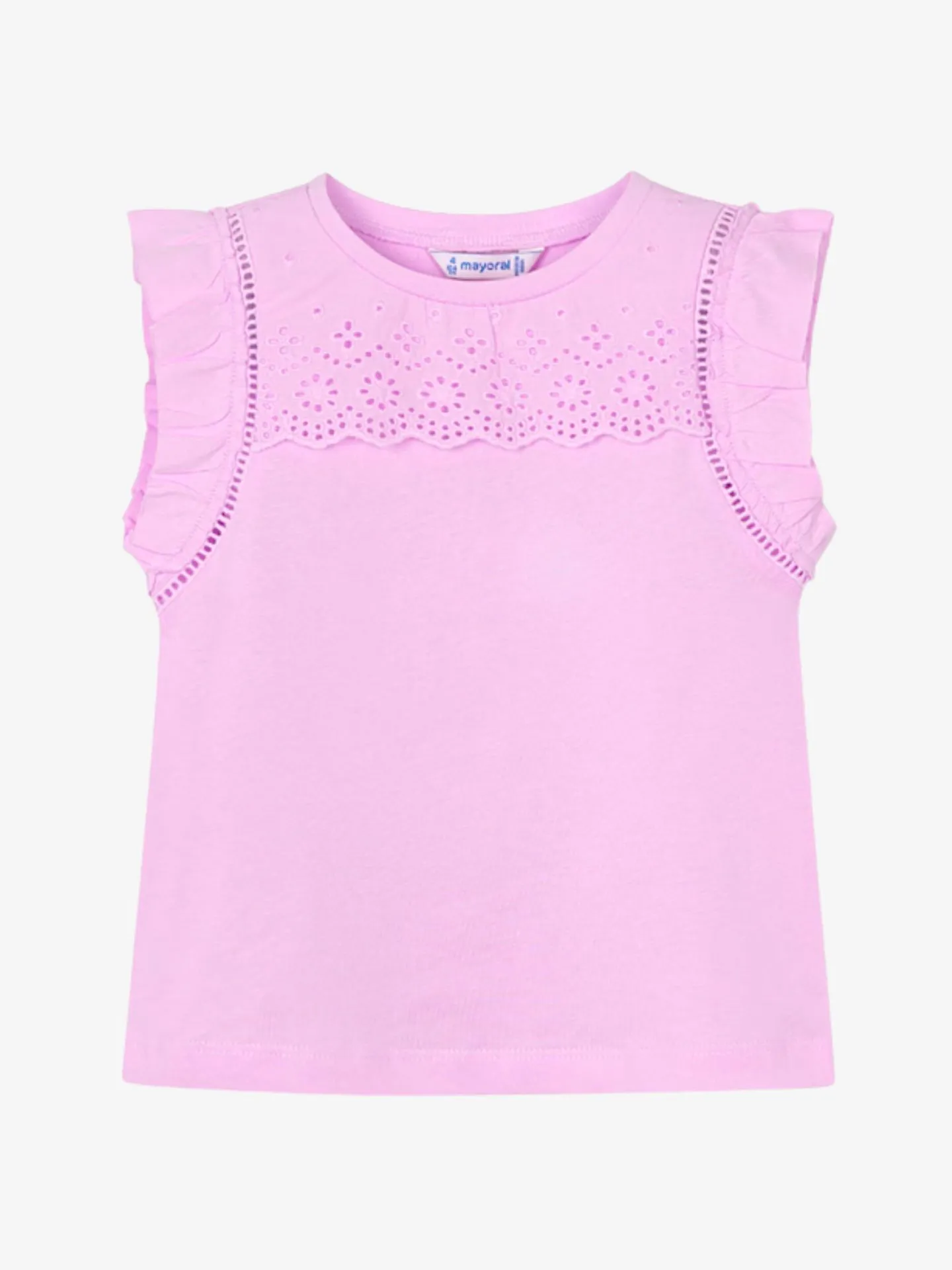 Mayoral Meisjes shirt roezels mauve