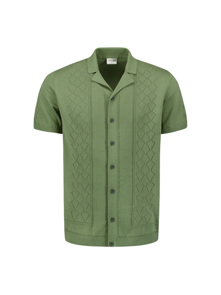No Excess 27210349 pullover short sleeve full button